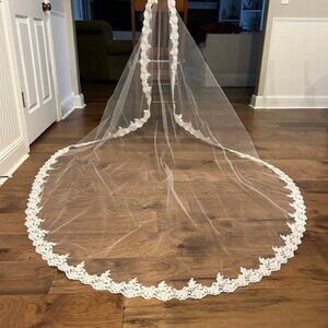 Designer Bridal Veil Never Worn